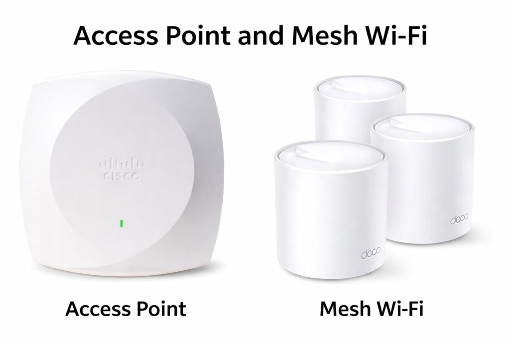 wireless access point and mesh wi-fi for office infrastructure